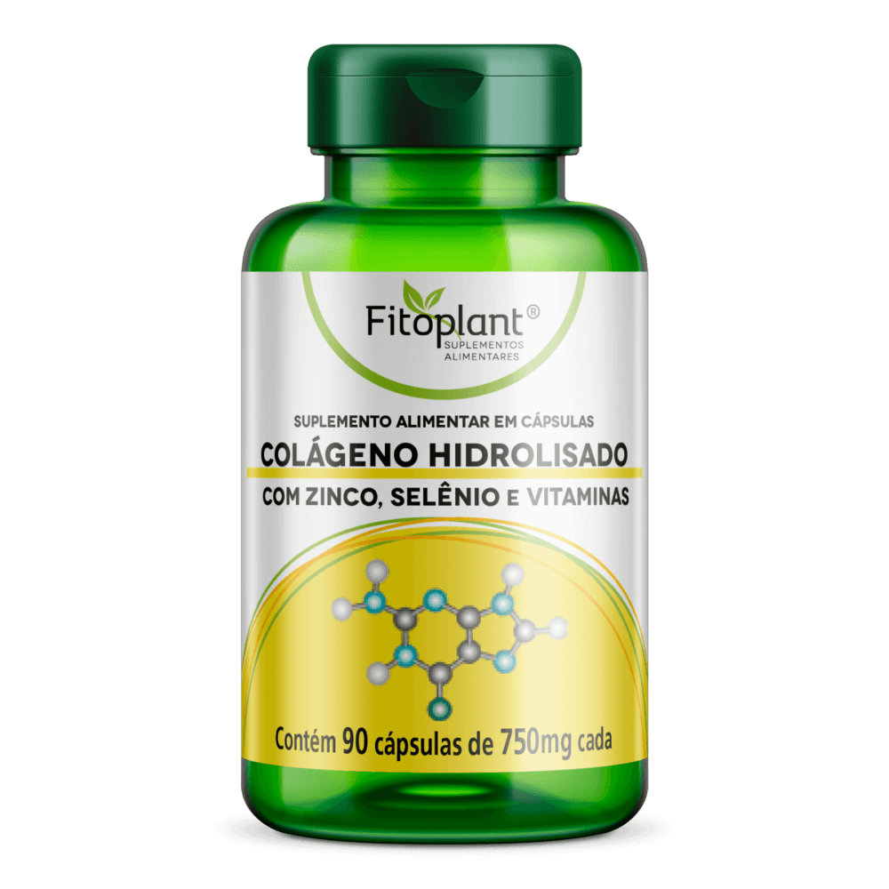Colágeno com Vitaminas e Minerais 500mg 90Caps