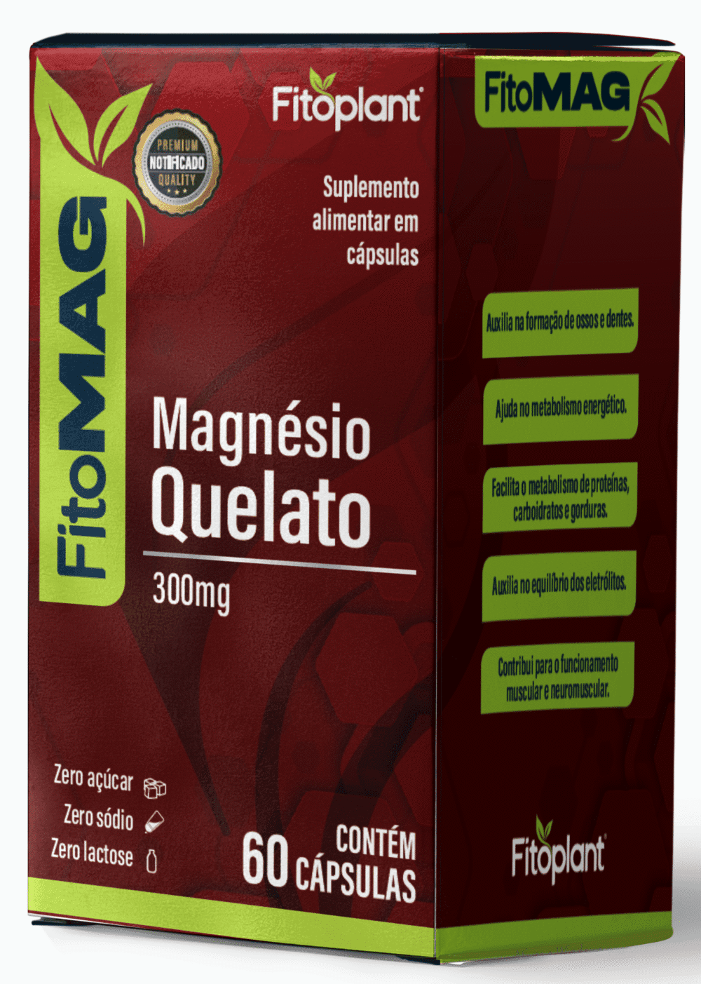 Magnésio Quelato 1450mg 60Caps