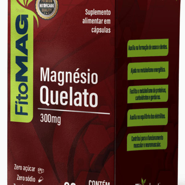 Magnésio Quelato 1450mg 60Caps