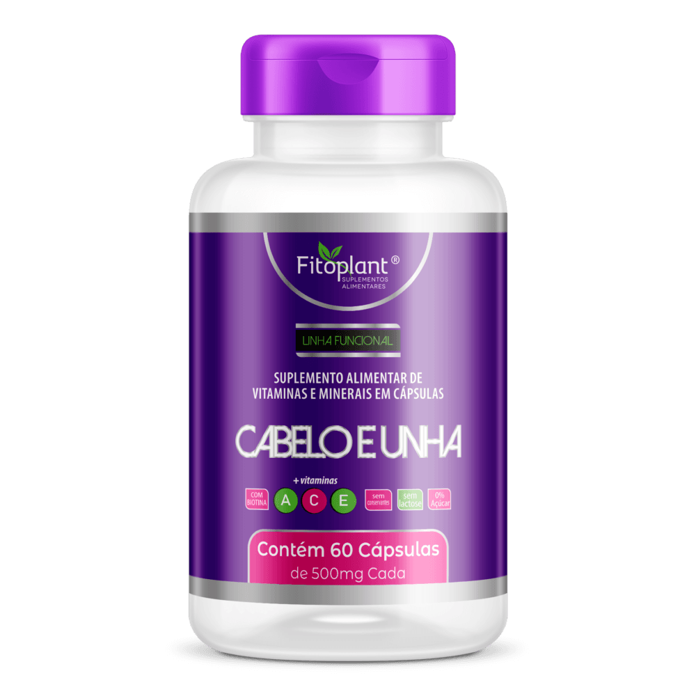 Cabelo e Unha 500mg 60Caps
