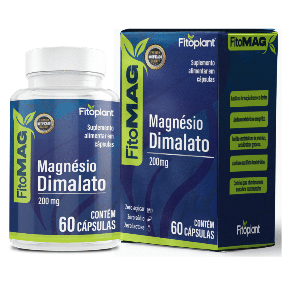 Magnésio Dimalato 600mg 60Caps