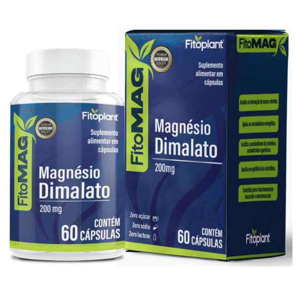 Magnésio Dimalato 600mg 60Caps