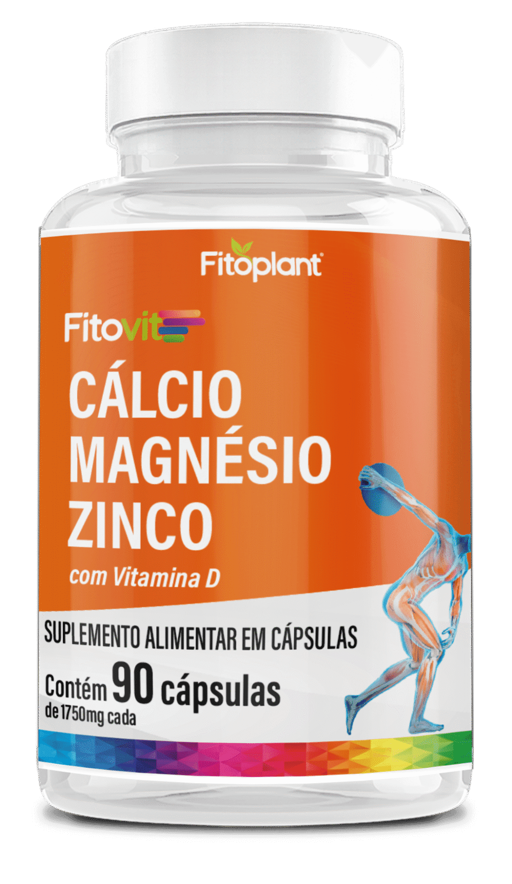 Cálcio + Magnésio + Zinco + Vitamina D 1750mg 90Caps - Imagem 2
