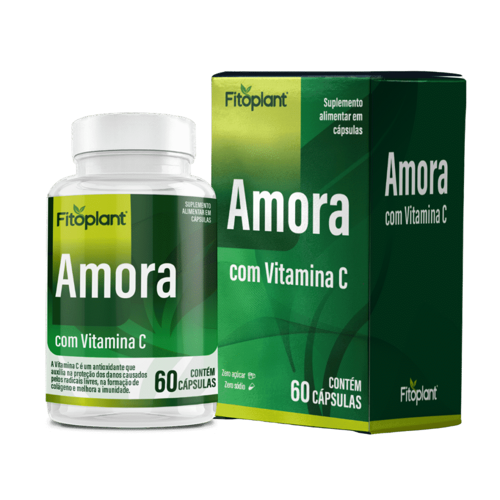 Amora com Vitamina C 815mg 60 cápsulas