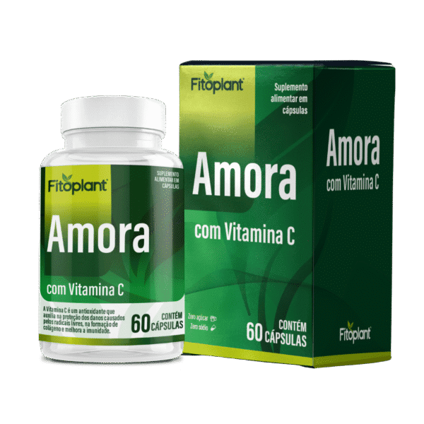 Amora com Vitamina C 815mg 60 cápsulas
