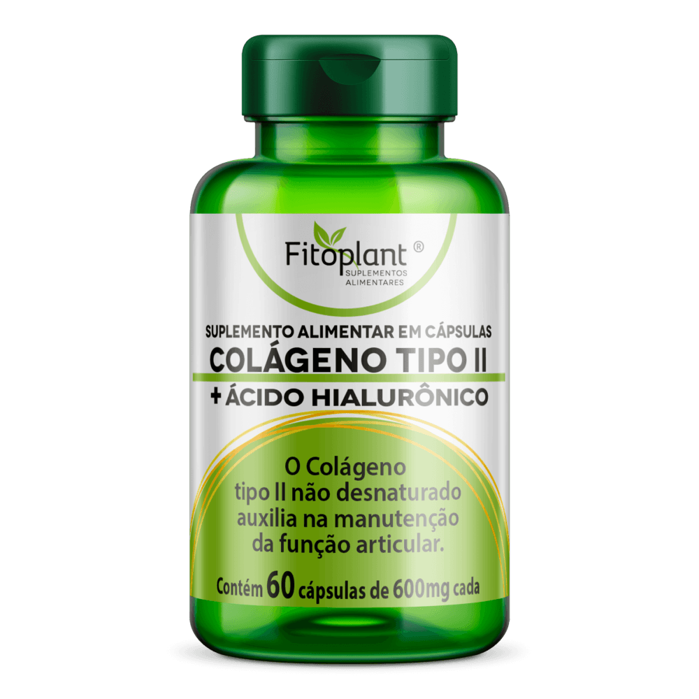 Colágeno Tipo II + Ácido Hialurônico 600mg 60Caps