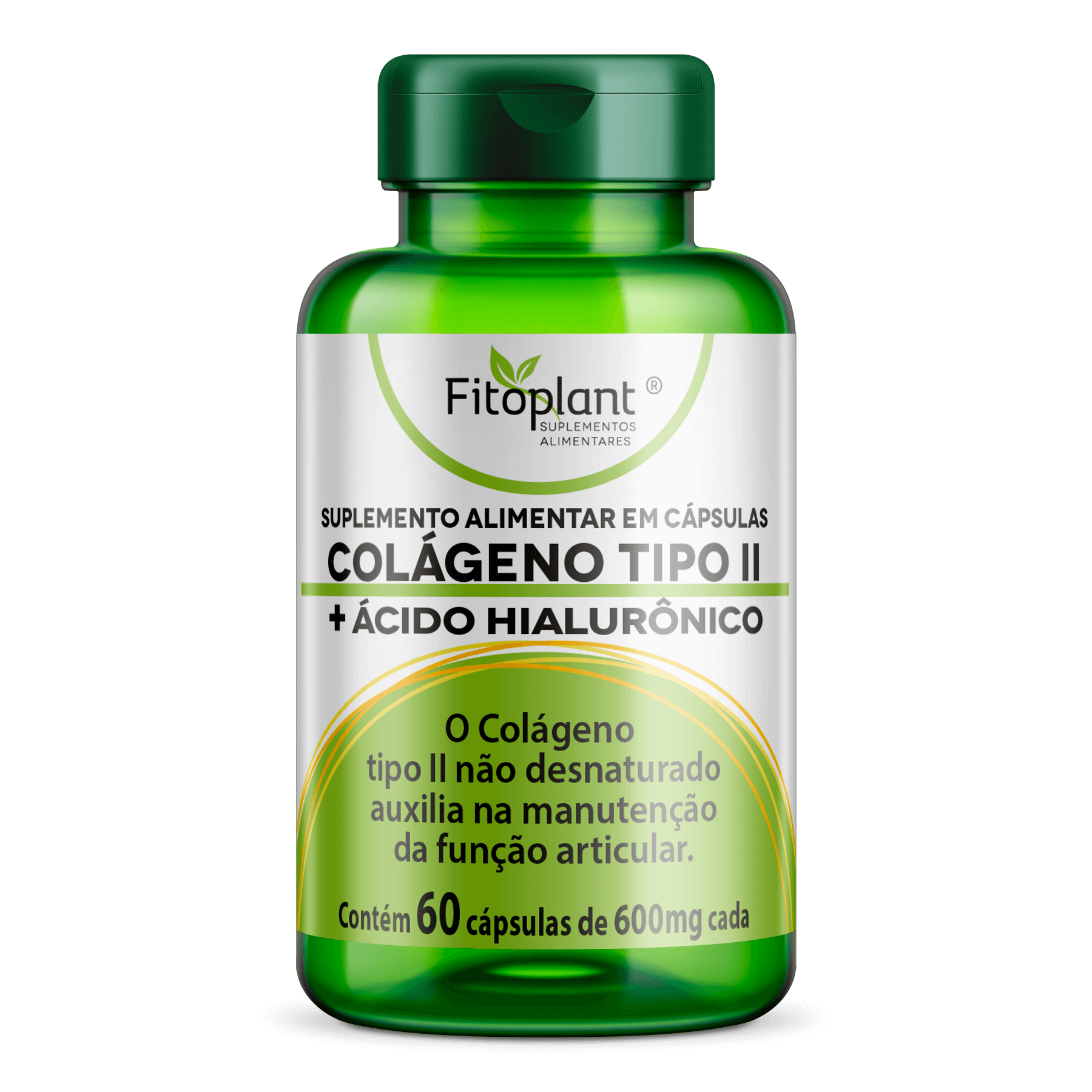 Colágeno Tipo II + Ácido Hialurônico 600mg 60Caps