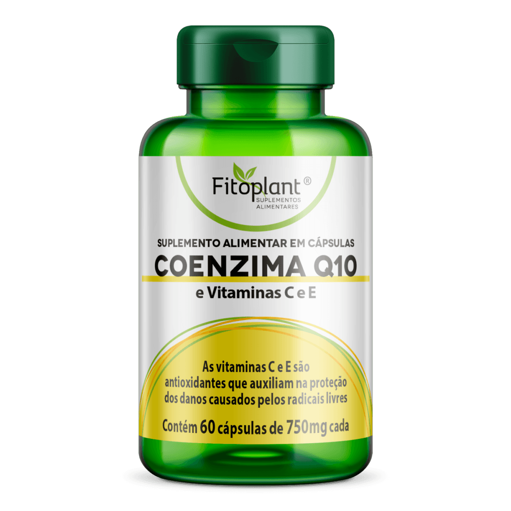 Coenzima Q10 com Colágeno e Vitaminas 750mg 60Caps