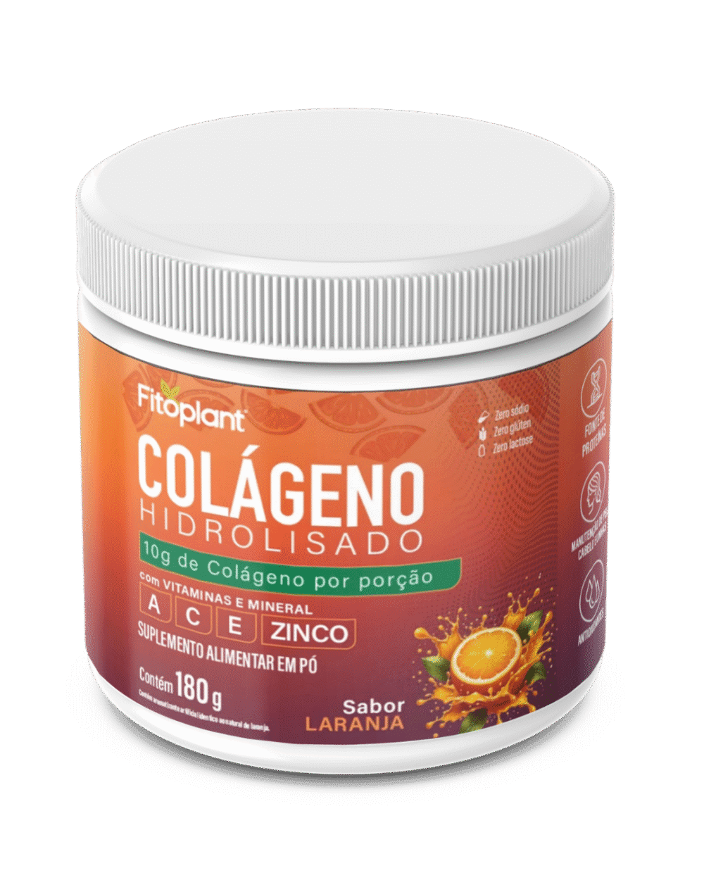 Colágeno Hidrolisado Laranja 180g