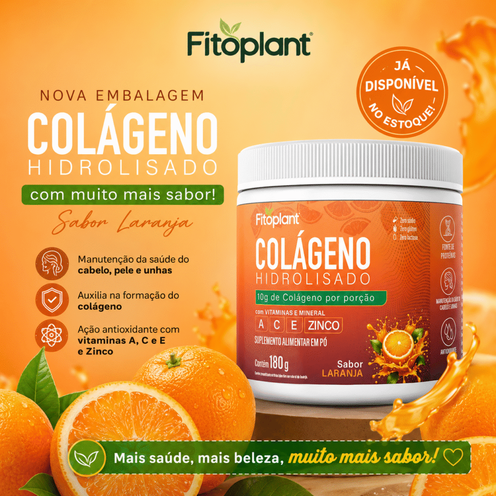 Colágeno Hidrolisado Laranja 180g - Imagem 2