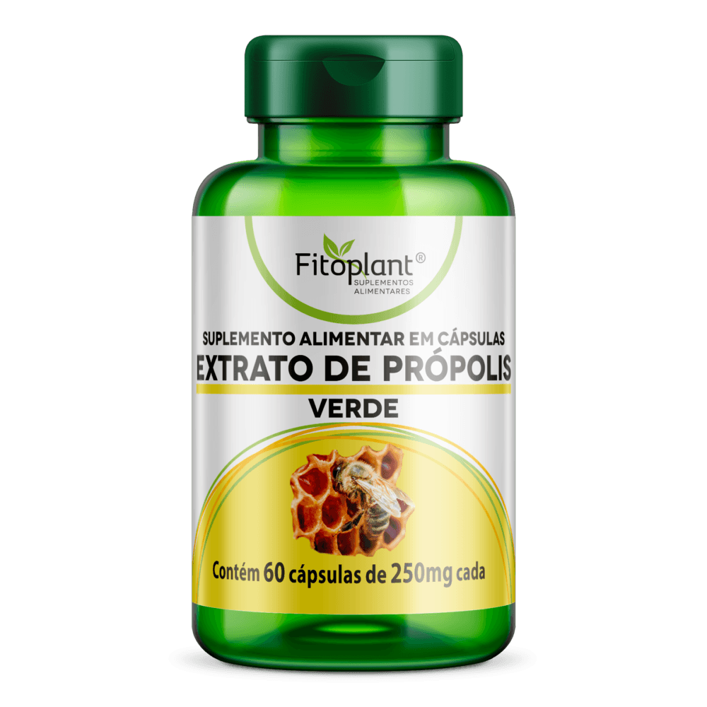 Extrato de Própolis Verde 500mg 60Caps