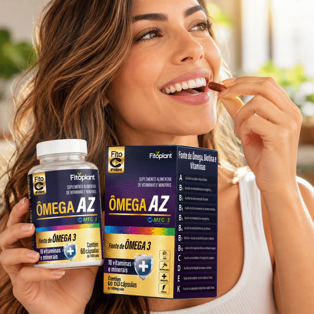 Ômega AZ 1400mg 60 cápsulas - Imagem 3