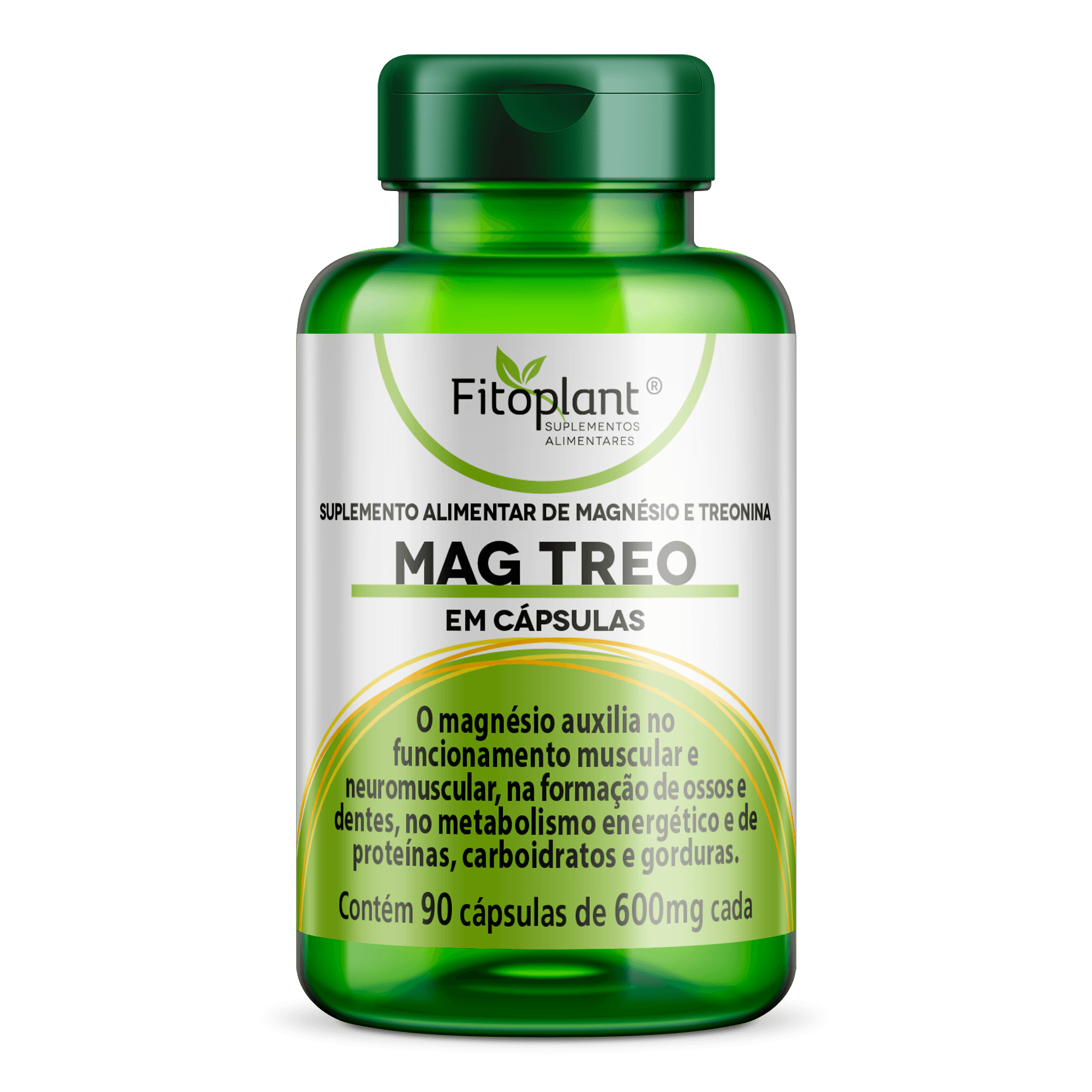 MAG TREO – MAGNESIO E TREONINA 600MG 90 CAPS – Fitoplant