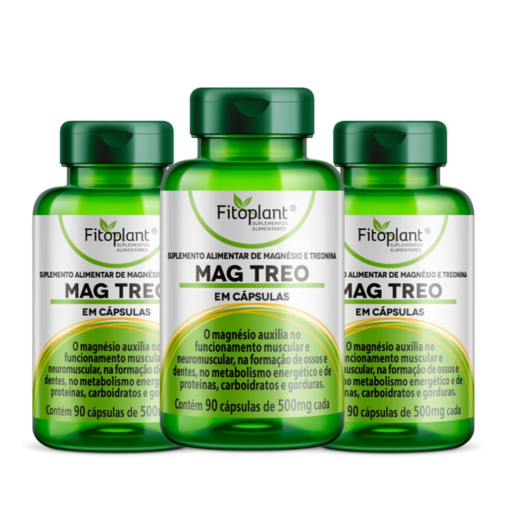 KIT 3 Mag Treo + Magnésio + Treonina