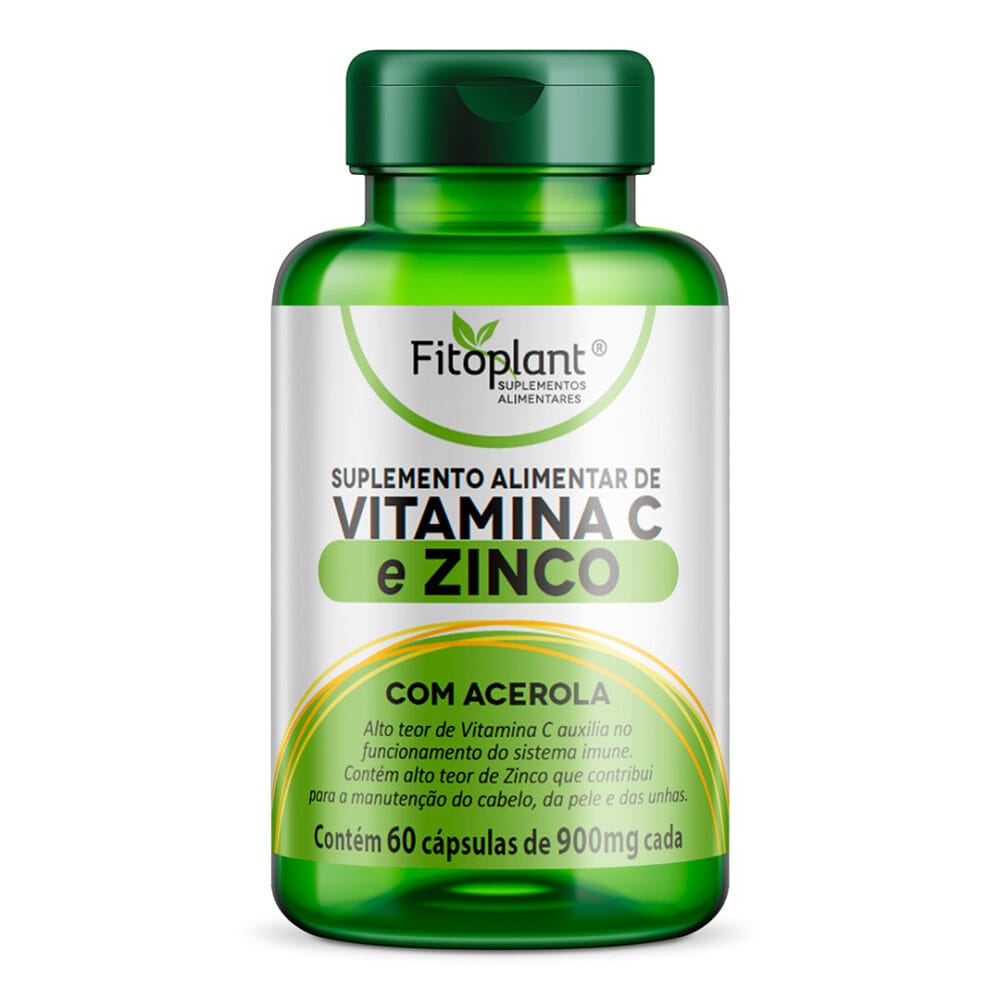 Vitamina C + Zinco 900mg 60Caps